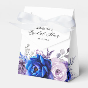 Caixinha De Lembrancinhas Chá de panela Real Azul Lilado Roxo Obrigado