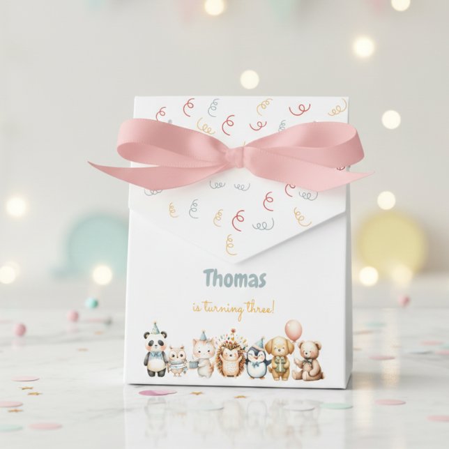 Caixinha De Lembrancinhas Chamando todos os animais de festa de aniversário (Criador carregado)