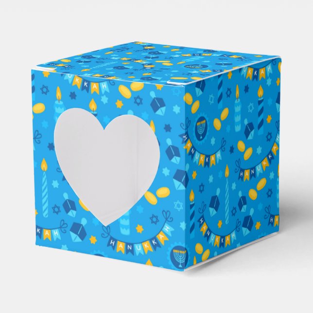 Caixinha De Lembrancinhas Chanukah Streamers Hanukkah Dreidels Banners (Frente)