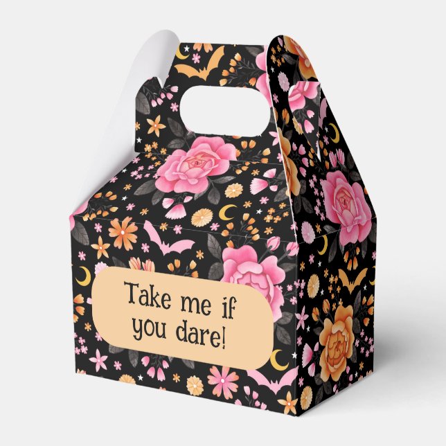 Caixinha De Lembrancinhas Chapéu e Florais de Pastel (Frente)