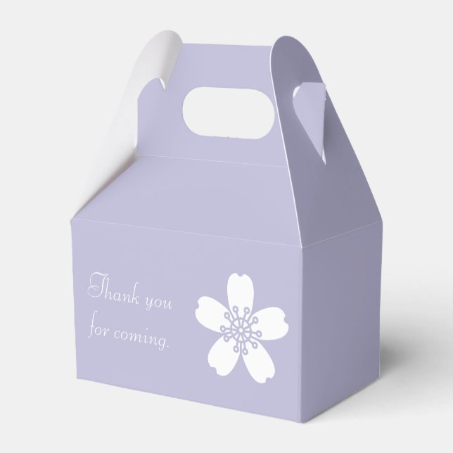Caixinha De Lembrancinhas Charming Sakura in Lavanda Favor Box (Frente)