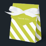 Caixinha De Lembrancinhas Chartreuse Listrado<br><div class="desc">Caixas de presente Chartreuse listradas fofas para ocasiões.</div>