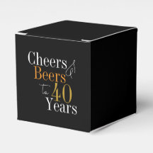 Cheers and beers to 40 years 40th Birthday Party