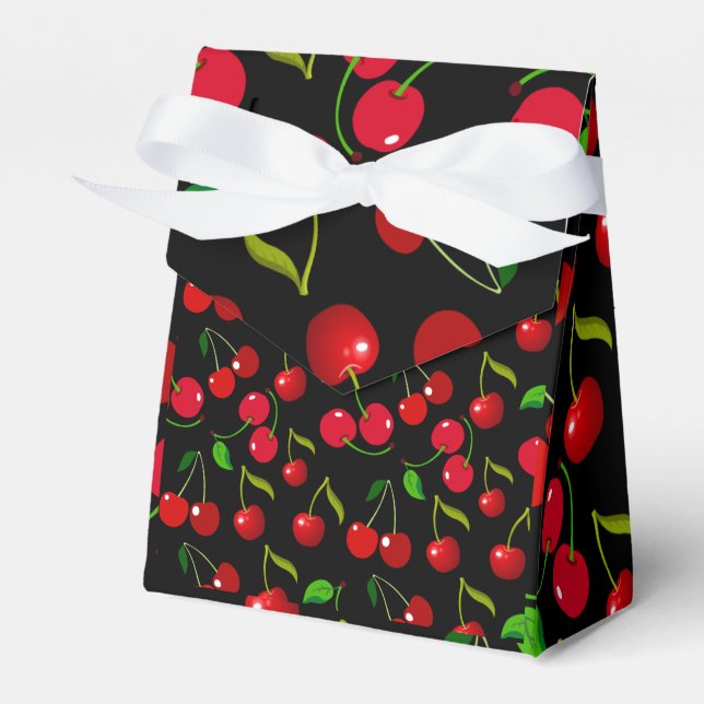Caixinha De Lembrancinhas Cherries Favor Box (Frente)
