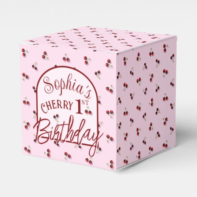 Caixinha De Lembrancinhas Cherries Favor Box