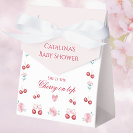 Caixinha De Lembrancinhas Cherry On Top Blossom Chá de fraldas Favor Box