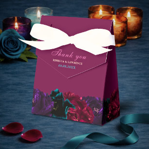Caixinha De Lembrancinhas Chic elegant joel tonts flores brindes burgundy ca
