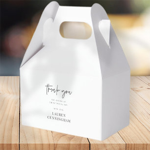 Caixinha De Lembrancinhas Chic Moderno Simples Obrigado