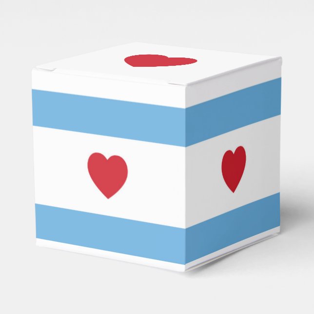 Caixinha De Lembrancinhas Chicago Love | Favor Box (Frente)