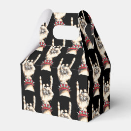 Caixinha De Lembrancinhas Chifres Pretos Para Cima