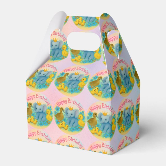 Caixinha De Lembrancinhas Children's Birthday Party Favor Boxes - Gifts  (Verso)