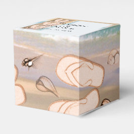 Caixinha De Lembrancinhas Chinelos do Casamento de Praia