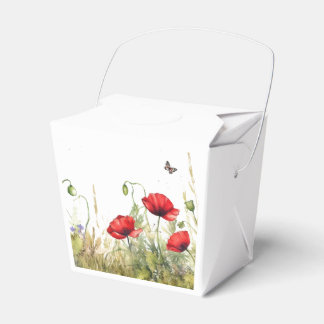 Caixinha De Lembrancinhas Chinês tira - Red Poppy CT001