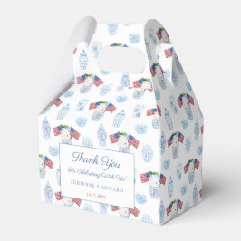 Caixinha De Lembrancinhas Chinoiserie Chic Casamento de 4 de julho