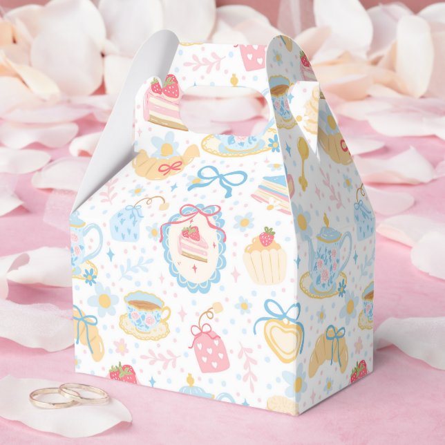Caixinha De Lembrancinhas Chinoiserie Teatime Patterno (Casamento)