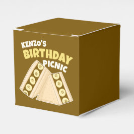 Caixinha De Lembrancinhas Chocolate Banana Sandwich Birthday Picnic Party