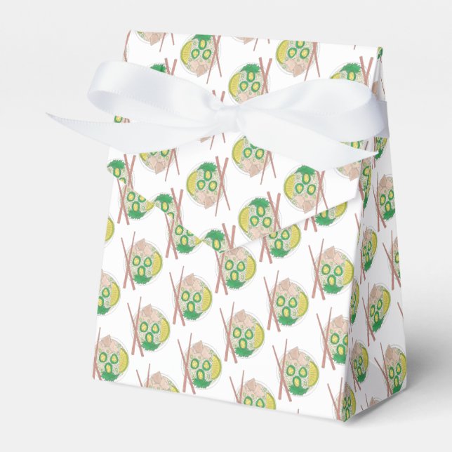 Caixinha De Lembrancinhas Chopsticks de macarrão de galinha Comida vietnamit (Frente)