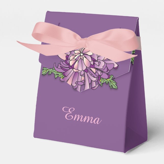 Caixinha De Lembrancinhas Chrysanthemum (Frente)