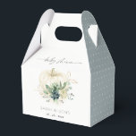 Caixinha De Lembrancinhas Chuva Azul Escuro Suculenta Verde Abóbora Baby Sho<br><div class="desc">Se precisar de mais personalização,  por favor,  sinta-se à vontade para me enviar uma mensagem para yellowfebstudio@gmail.com.</div>