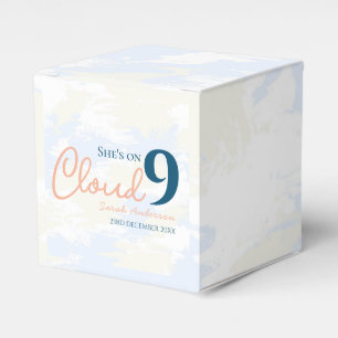 Caixinha De Lembrancinhas Chuva de Amor Pastel Chic Festa de Noivado Nuvem 9