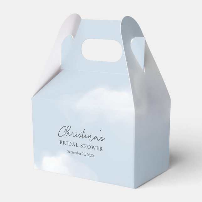 Caixinha De Lembrancinhas Chuva de Azul Nove Casamento (Frente)