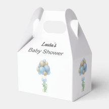 Chuva de Balões Azuis Minimalista para Menino Baby