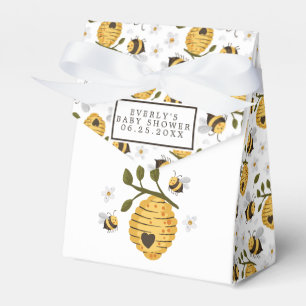 Caixinha De Lembrancinhas Chuva de Bebê Abelha Bumblebee Colmeia de Margarid