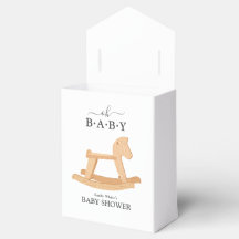 Chuva de Bebê Cavalinho de Pau Minimalista