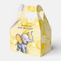 Chuva de Bebê Elefante Bebê com Orelhas de Bolinha