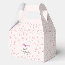 Chuva de Bebê Floral Minimalista em Aquarela Rosa