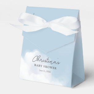 Caixinha De Lembrancinhas Chuva de Bênçãos Azul Baby Shower