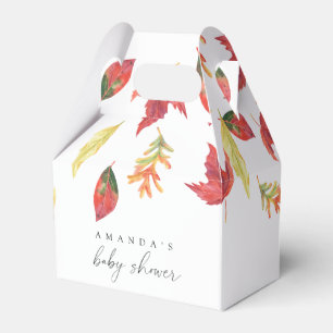Caixinha De Lembrancinhas Chuva de folhas baby shower outono