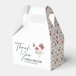 Caixinha De Lembrancinhas Chuva de presentes de noiva Wildflower Obrigado