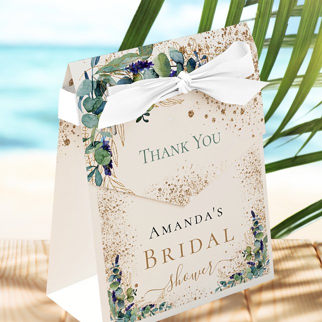 Caixinha De Lembrancinhas Chuva de presentes eucalipto brilho obrigado (Criador carregado)