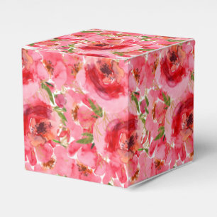 Caixinha De Lembrancinhas Chuva Floral Noiva Banho Quadrado 