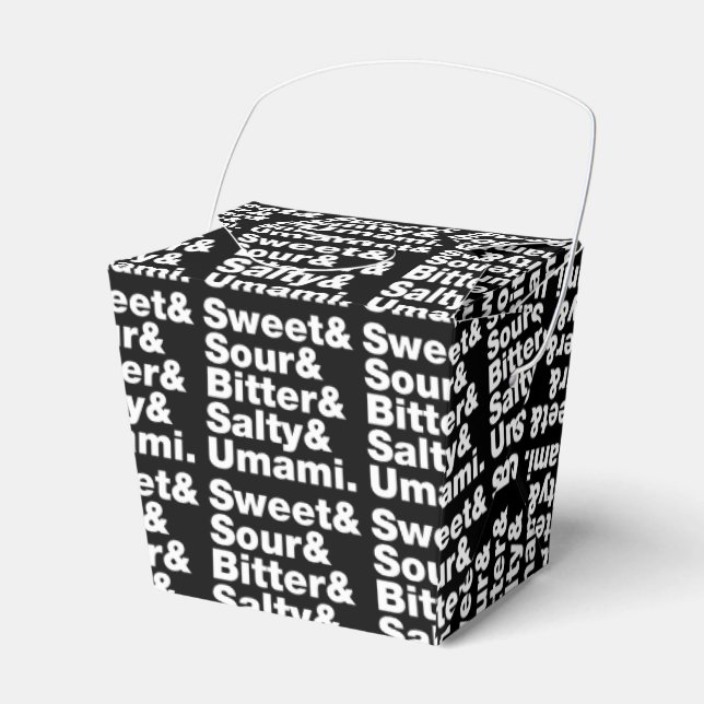 Caixinha De Lembrancinhas Cinco gostos básicos (Frente)