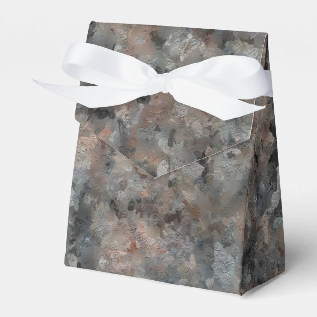 Caixinha De Lembrancinhas Cinza Granite (Frente)