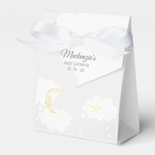 Caixinha De Lembrancinhas Cinza pálida brilha Chá de fraldas do céu peque