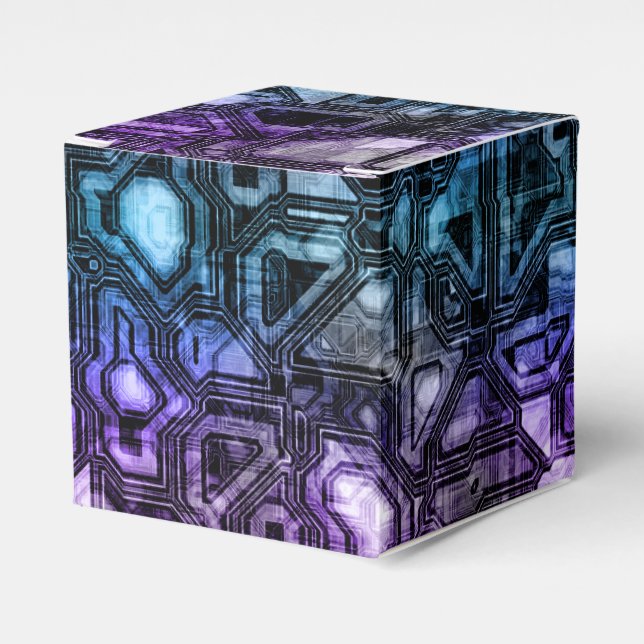 Caixinha De Lembrancinhas Circuitos gemstone - astro-shadow: (Frente)