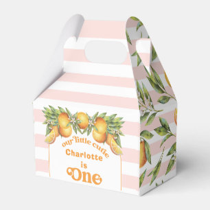 Caixinha De Lembrancinhas Citrus Little Cutie One primeiro aniversario Favor