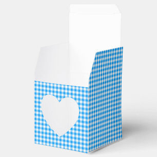 Caixinha De Lembrancinhas CKC-Gingham-Pastel Blue-White-PARTITY FAVOR BOX,hr