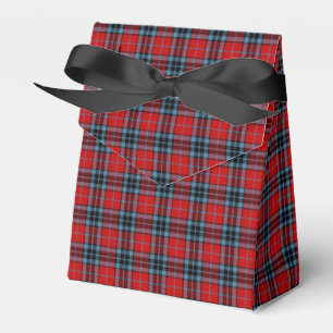 Caixinha De Lembrancinhas Clã Tartan escocês vermelho, azul, e preto de