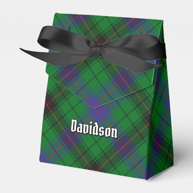 Caixinha De Lembrancinhas Clan Davidson Tartan (Frente)