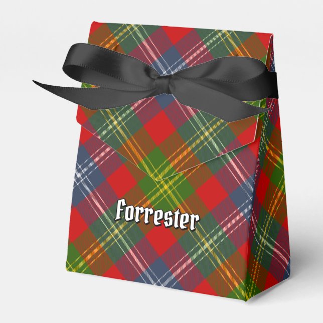 Caixinha De Lembrancinhas Clan Forrester Tartan (Frente)