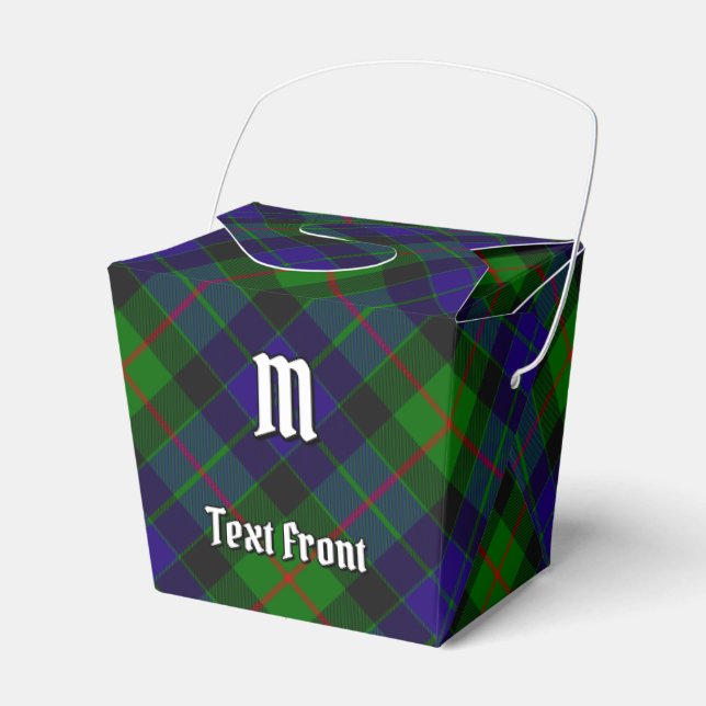 Caixinha De Lembrancinhas Clan Gunn Tartan Favor Box (Frente)