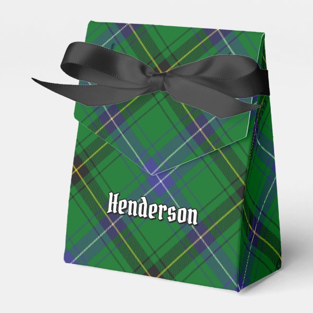 Caixinha De Lembrancinhas Clan Henderson Tartan (Frente)