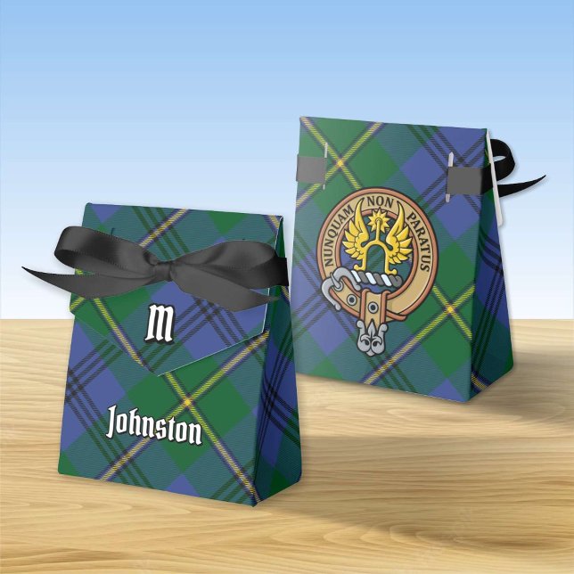 Caixinha De Lembrancinhas Clan Johnston Crest Favor Box (Criador carregado)