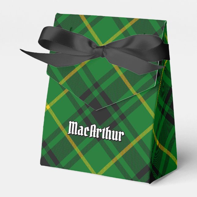 Caixinha De Lembrancinhas Clan MacArthur Tartan (Frente)
