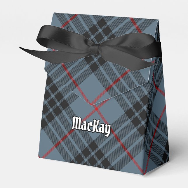 Caixinha De Lembrancinhas Clan MacKay Blue Tartan (Frente)