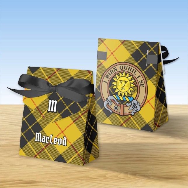 Caixinha De Lembrancinhas Clan MacLeod do Lewis Crest Favor Box (Criador carregado)